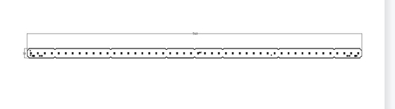 PCB 6W lineaire verlichtingsstrips 120 mm Zhaga-connectoren CE/ROHS GESLAAGD 200LM/W
